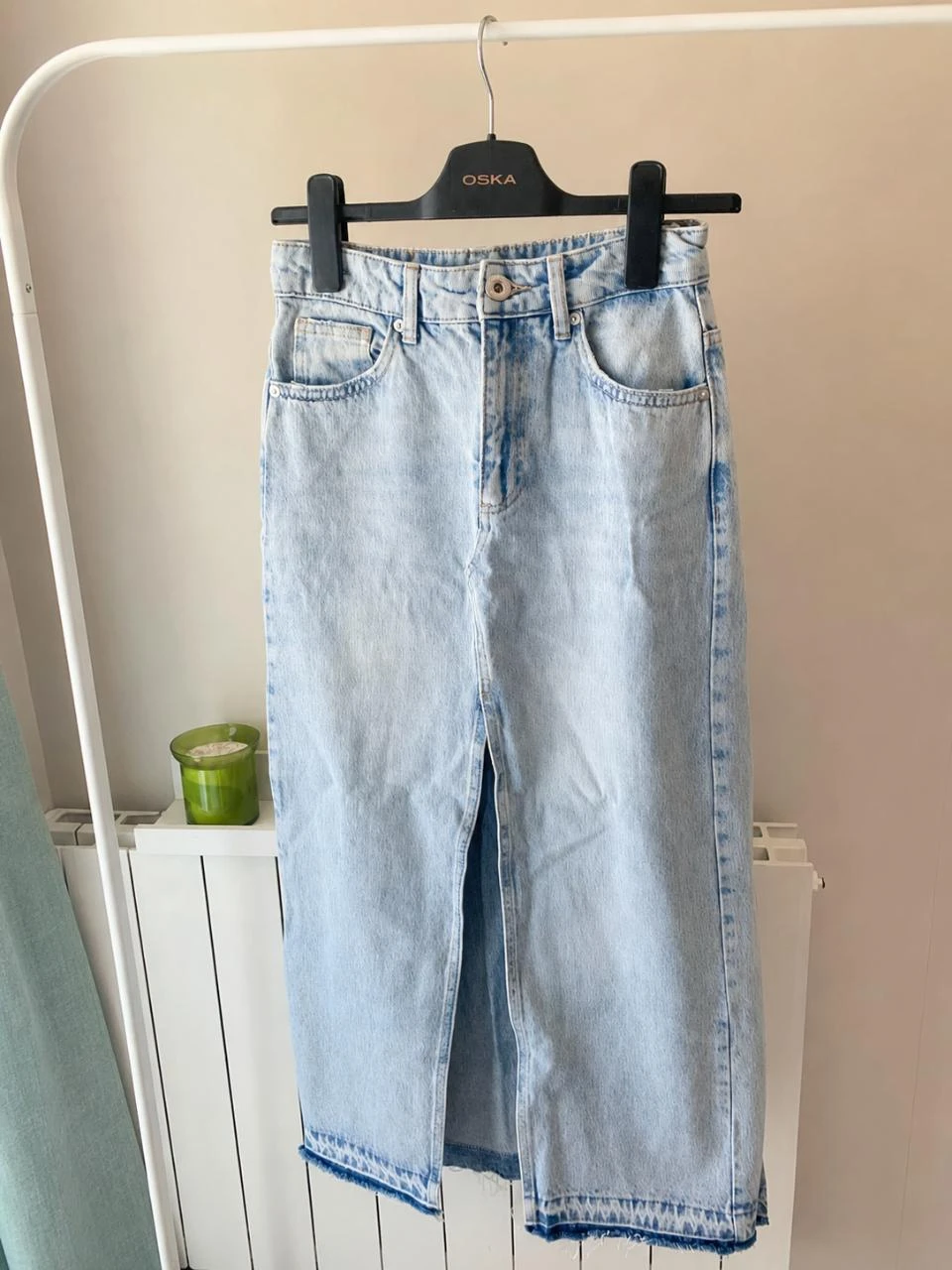 Jupe longue en jean Pull&Bear – tendance & facile à porter Taille XS